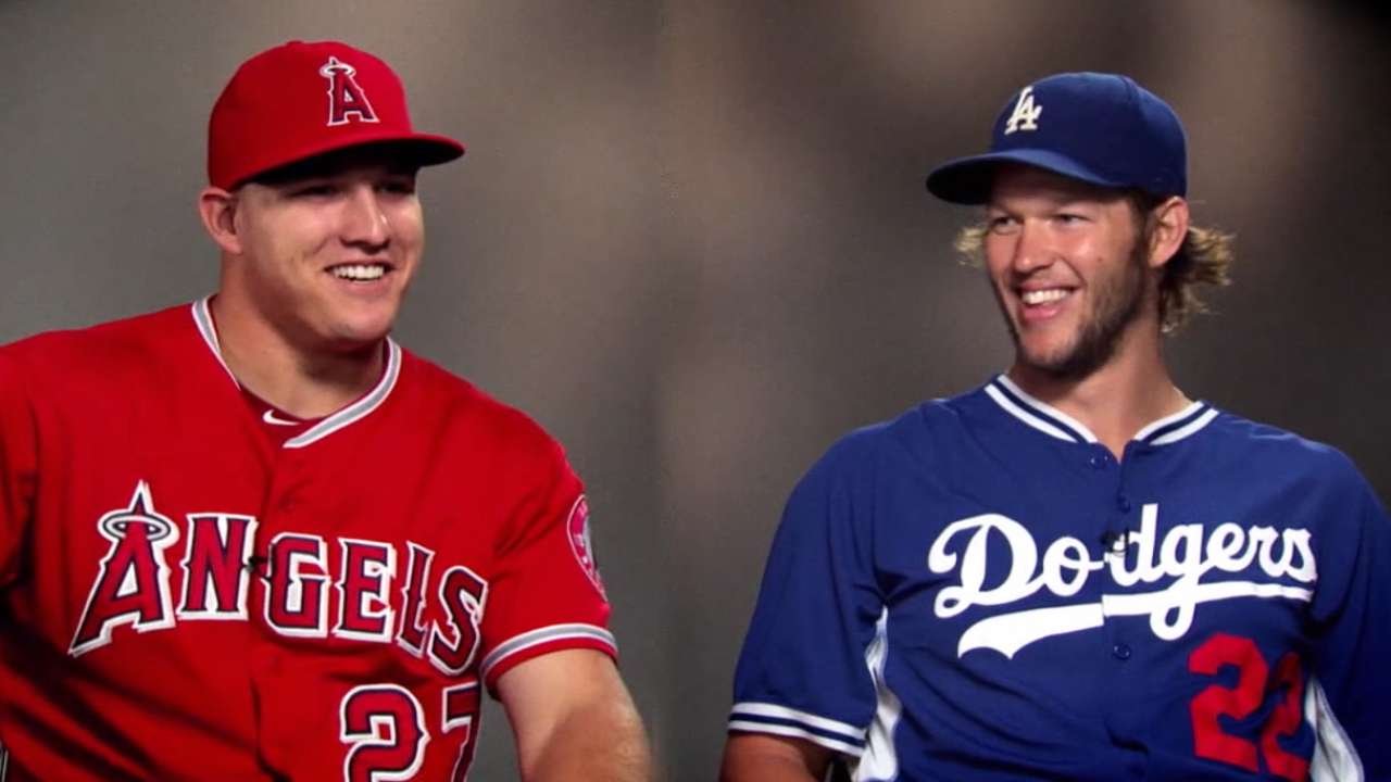 Dodgers' Clayton Kershaw, Angels' Mike Trout: Leading men, class