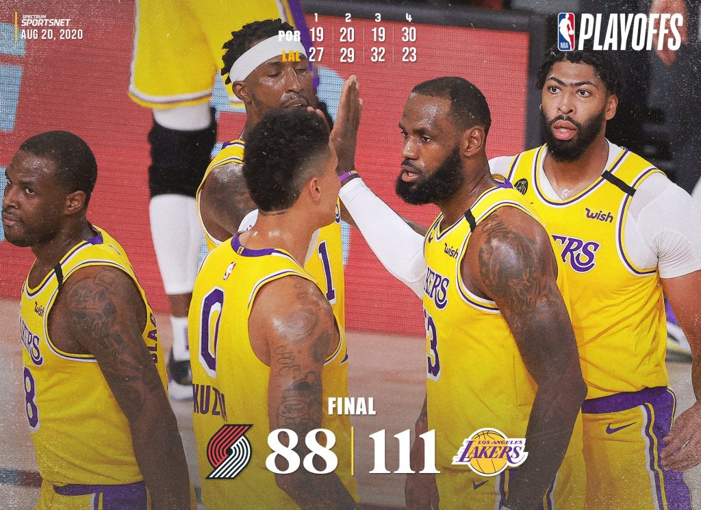 Lakers Blowout the Blazers in Game 2 | In The Front Row!