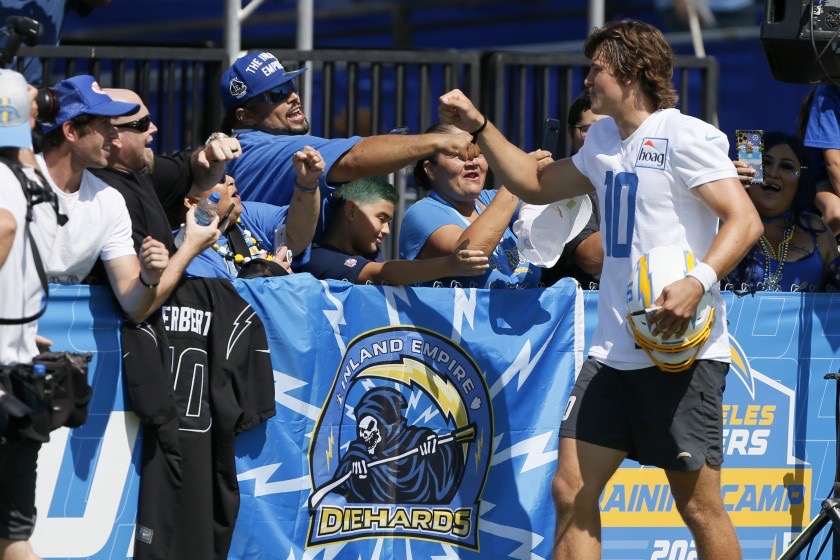 Chargers defeat Rams, 13-6, in first NFL game at SoFi stadium with fans